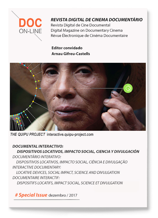 					Ver N.º 2017SI: Documental interactivo: dispositivos locativos, impacto social, ciencia y divulgación
				